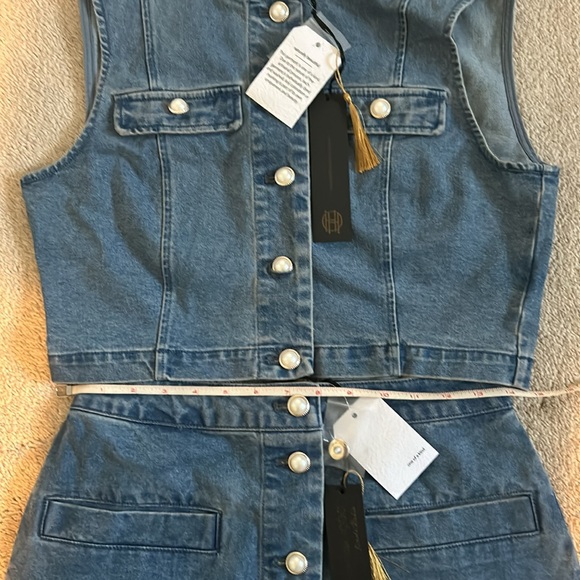 House of Harlow 1960 Denim Jean Outfit Set - Picture 4 of 4